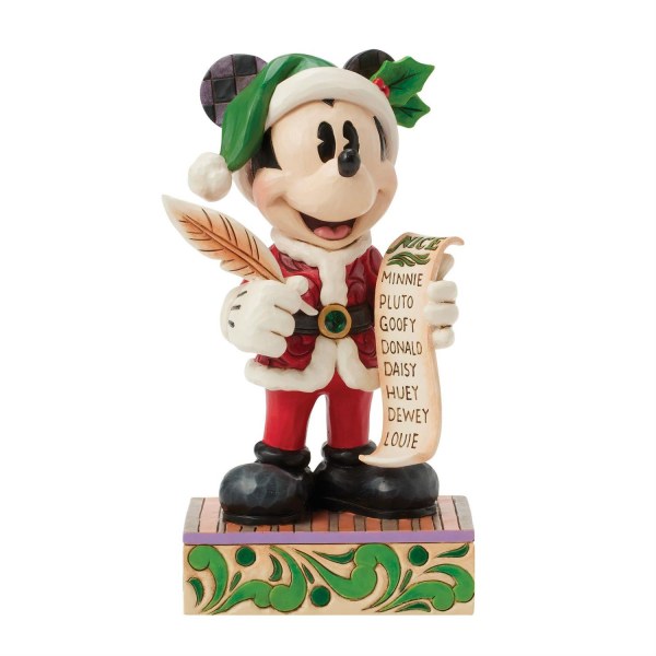 Mickey Papá Noel con lista - Disney Traditions
