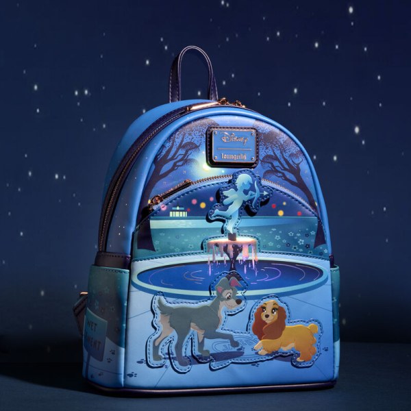 Mini Mochila La dama y el vagabundo 70.º aniversario - DISNEY LOUNGEFLY