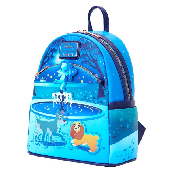 Mini Mochila La dama y el vagabundo 70.º aniversario - DISNEY LOUNGEFLY