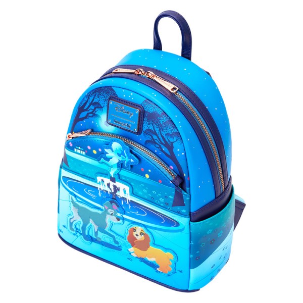 Mini Mochila La dama y el vagabundo 70.º aniversario - DISNEY LOUNGEFLY
