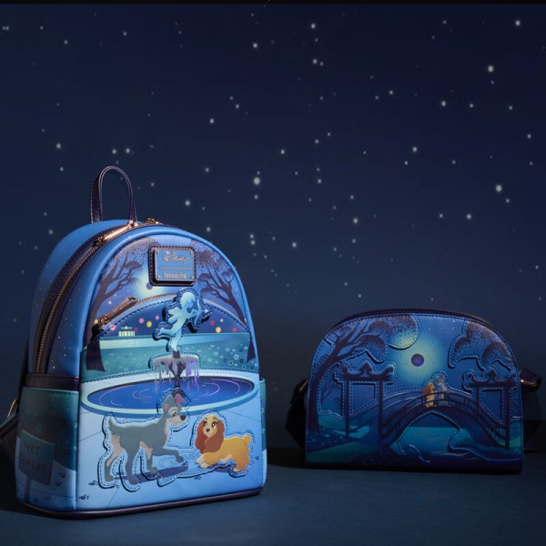 Bolso Bandolera La dama y el vagabundo 70º aniversario - DISNEY LOUNGEFLY