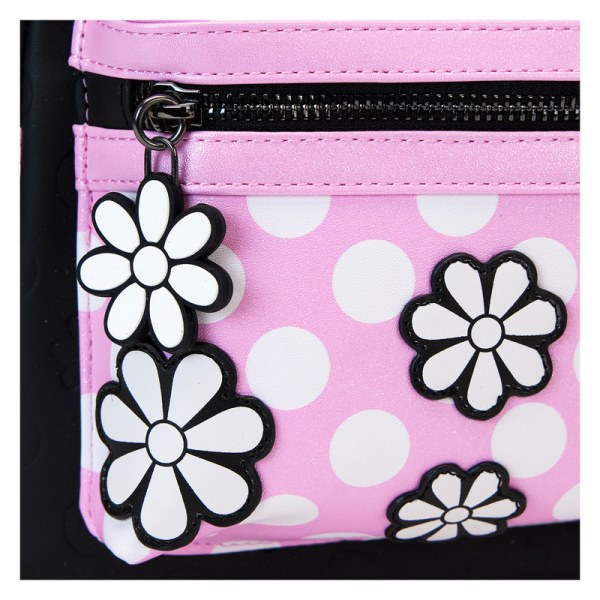 Mini Mochila Minnie Mouse Floral Rock The Dots- DISNEY LOUNGEFLY
