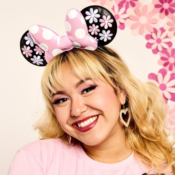 Diadema con orejas Minnie Mouse Floral Rock The Dots - DISNEY LOUNGEFLY
