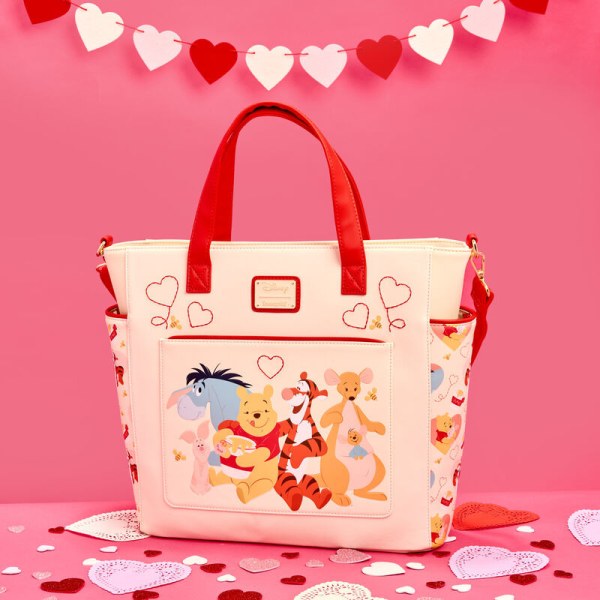Convertible mochilas y Tote bag con corazones Winnie The Pooh y Amigos - DISNEY LOUNGEFLY