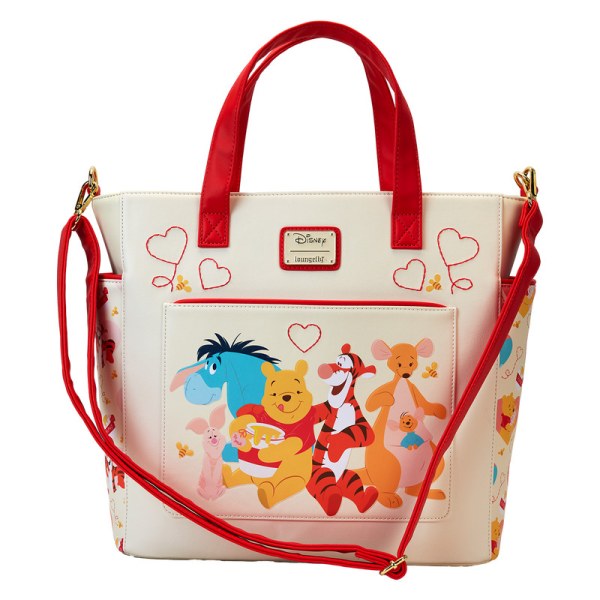 Convertible mochilas y Tote bag con corazones Winnie The Pooh y Amigos - DISNEY LOUNGEFLY