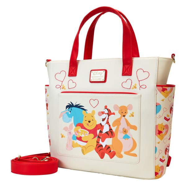 Convertible mochilas y Tote bag con corazones Winnie The Pooh y Amigos - DISNEY LOUNGEFLY