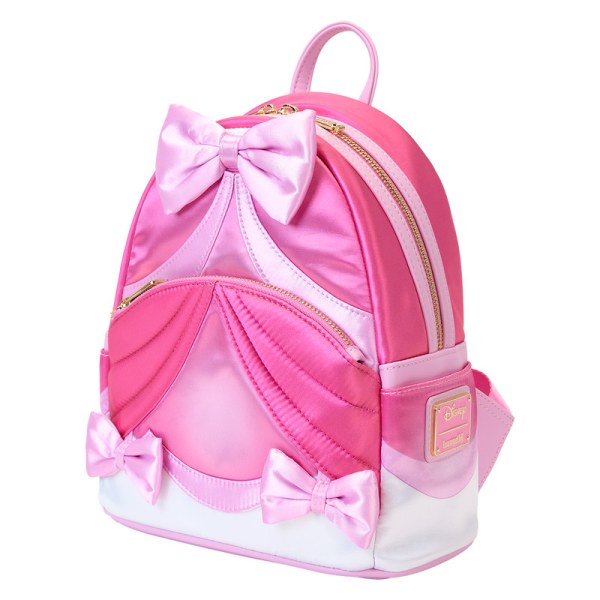 Mini mochila vestido rosa con nudo - DISNEY LOUNGEFLY Cenicienta 75.º aniversario