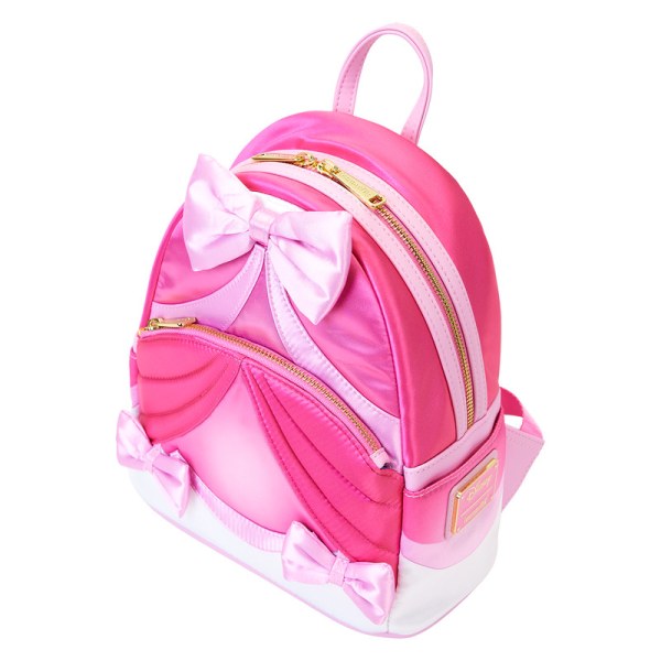 Mini mochila vestido rosa con nudo - DISNEY LOUNGEFLY Cenicienta 75.º aniversario