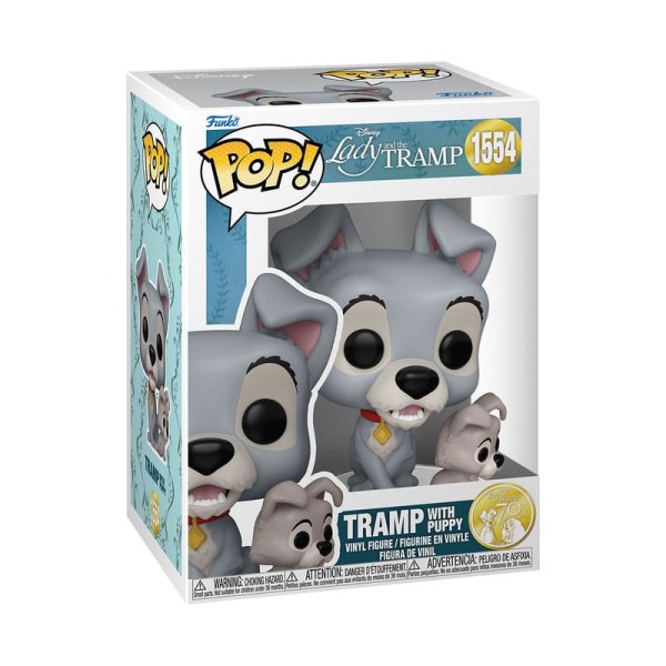 FUNKO POP! 1554 Vagabundo con cachorro - Disney La dama y el vagabundo