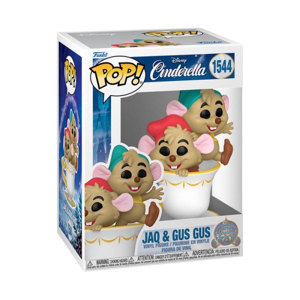 FUNKO POP! 1544 Jaq & Castor Castor en taza - Disney Cenicienta 75 aniversario