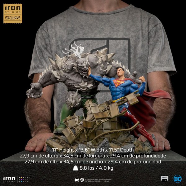 Estatuilla DC Comics 1 BDS Art Scale Superman 10 Doomsday heo Exclusiva UE 30 cm