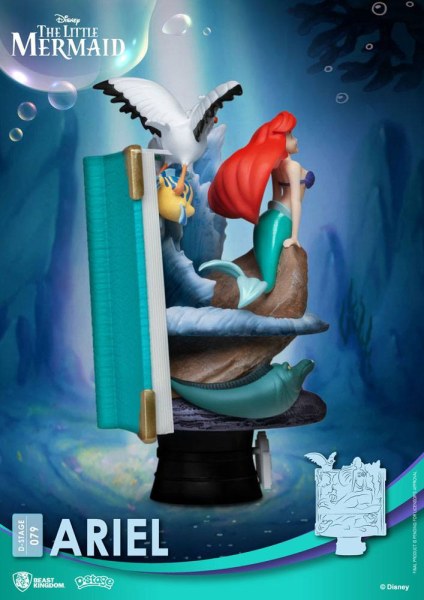 Diorama de Disney en PVC de la serie D-Stage Story Book Ariel de 15 cm