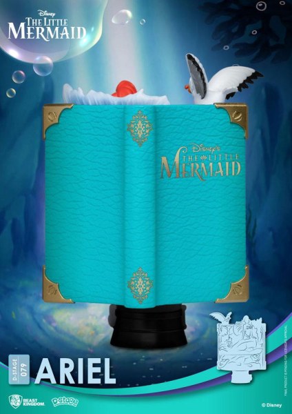Diorama de Disney en PVC de la serie D-Stage Story Book Ariel de 15 cm