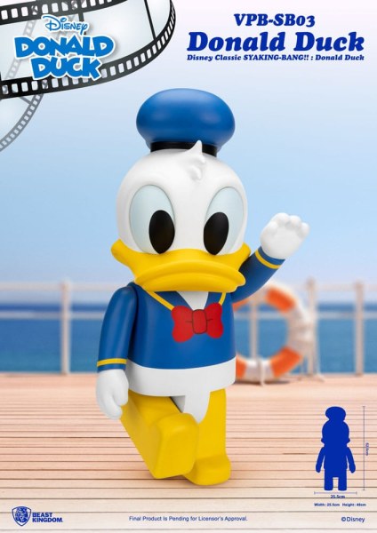 Hucha de vinilo Disney Syaking Bang Mickey y Amigos Donald Pato 53 cm