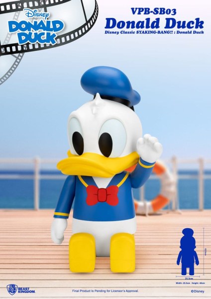 Hucha de vinilo Disney Syaking Bang Mickey y Amigos Donald Pato 53 cm