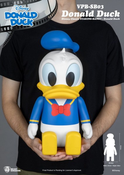 Hucha de vinilo Disney Syaking Bang Mickey y Amigos Donald Pato 53 cm