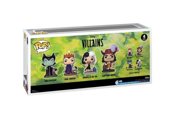 Pack de 4 figuras POP de Villanos de Disney . Películas Vinilo Villanos (GW)(EMEA) 9 cm