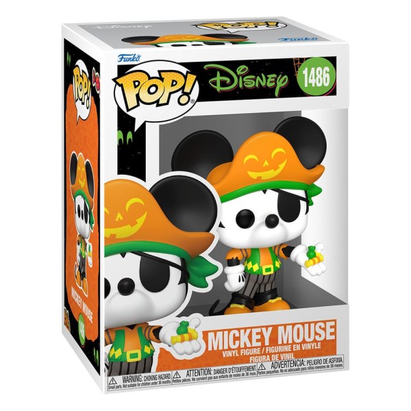 Figura de vinilo Disney POP! 1486 Halloween Pirata Mickey 9 cm