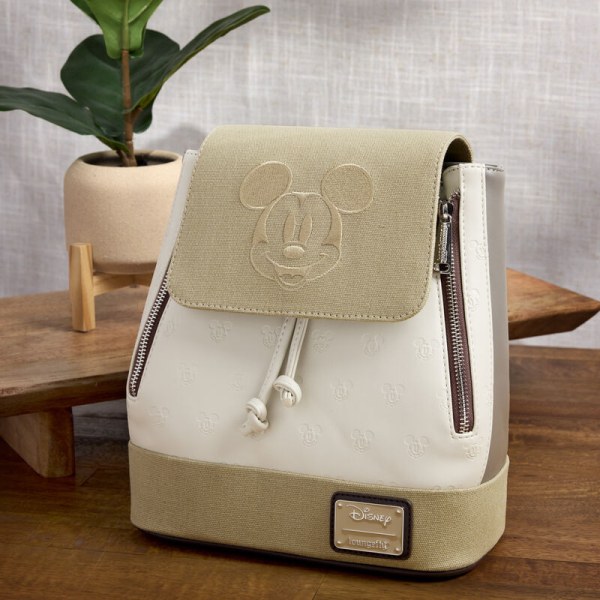 Mini Mochila con cordón y estampado de lona Mickey & Amigos - DISNEY LOUNGEFLY