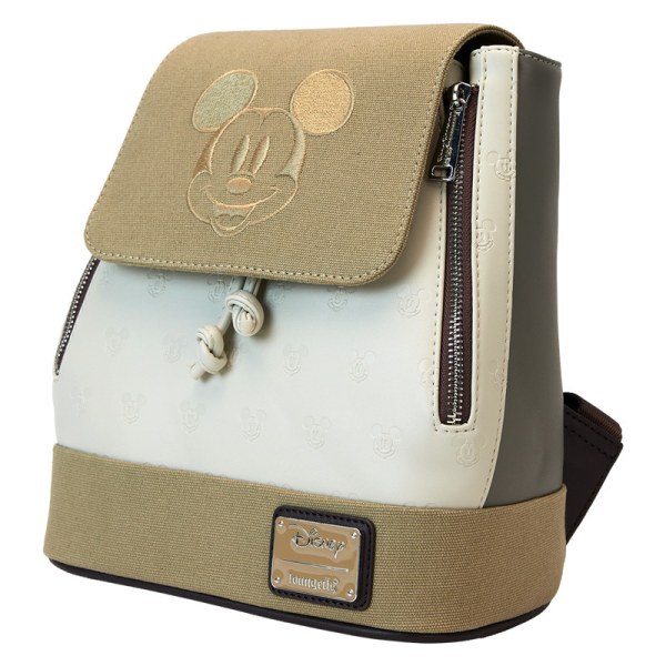 Mini Mochila con cordón y estampado de lona Mickey & Amigos - DISNEY LOUNGEFLY