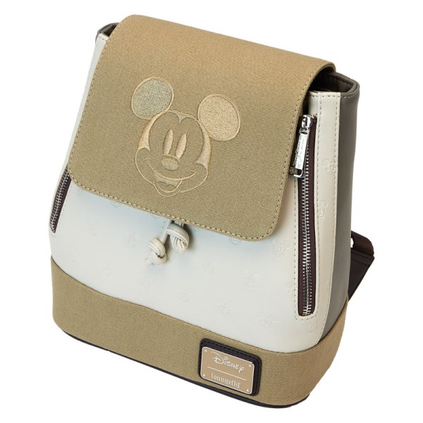 Mini Mochila con cordón y estampado de lona Mickey & Amigos - DISNEY LOUNGEFLY