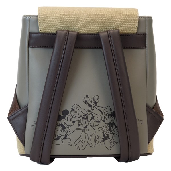 Mini Mochila con cordón y estampado de lona Mickey & Amigos - DISNEY LOUNGEFLY
