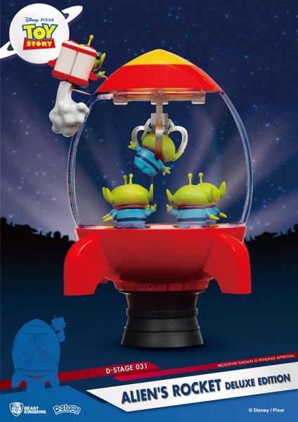 Diorama Toy Story PVC D-Stage Alien's Rocket Edición Deluxe 15 cm