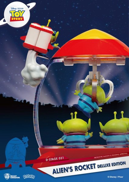 Diorama Toy Story PVC D-Stage Alien's Rocket Edición Deluxe 15 cm