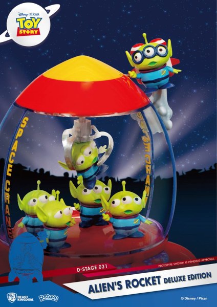 Diorama Toy Story PVC D-Stage Alien's Rocket Edición Deluxe 15 cm
