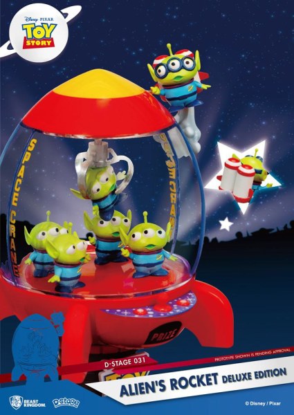 Diorama Toy Story PVC D-Stage Alien's Rocket Edición Deluxe 15 cm