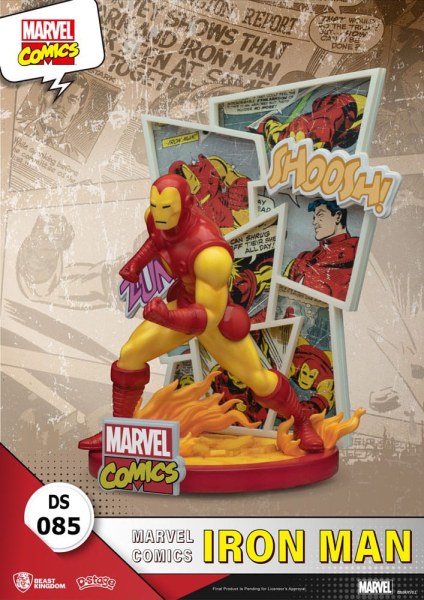 Diorama de PVC Marvel Comics D-Stage Iron Man 16 cm
