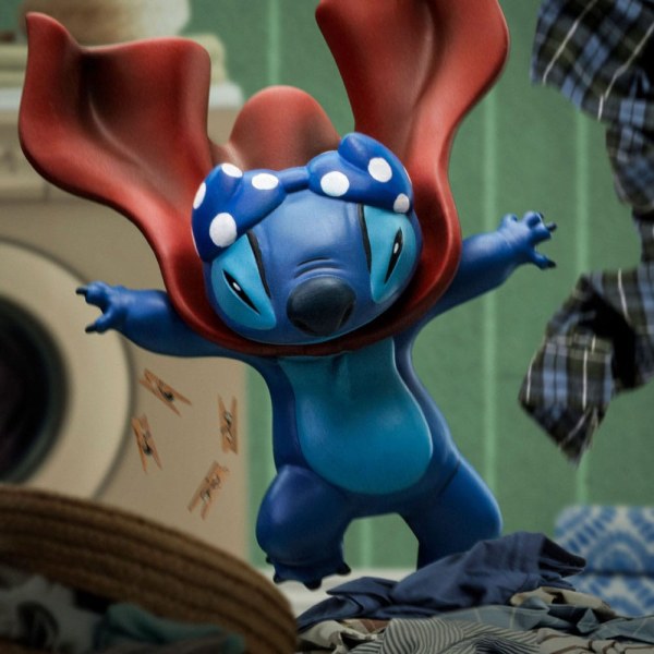 Estatuilla Lilo & Stitch 1 10 Scale Stitch Laundry 19 cm