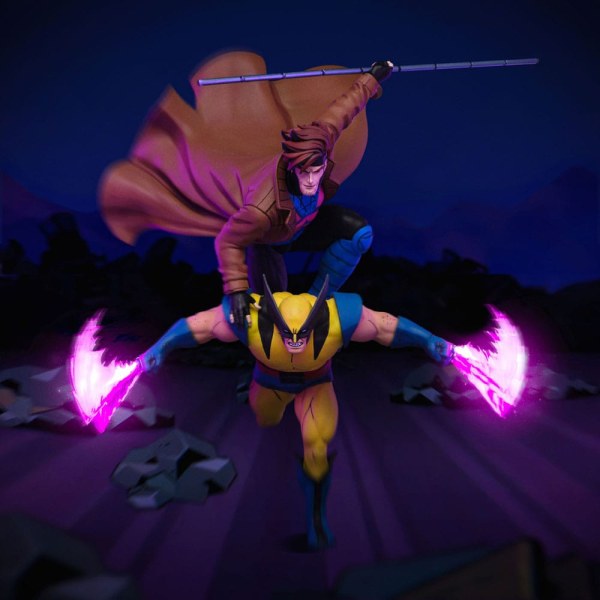 Estatuilla Marvel 1 Deluxe Art Scale 10 X-Men ´97 Gambit & Wolverine 29 cm