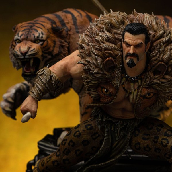 Estatuilla Hombre Araña vs. Villanos 1 BDS 10 Scale Kraven Diorama 22 cm