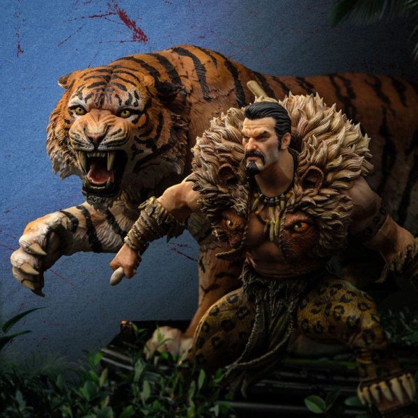 Estatuilla Hombre Araña vs. Villanos 1 BDS 10 Scale Kraven Diorama 22 cm