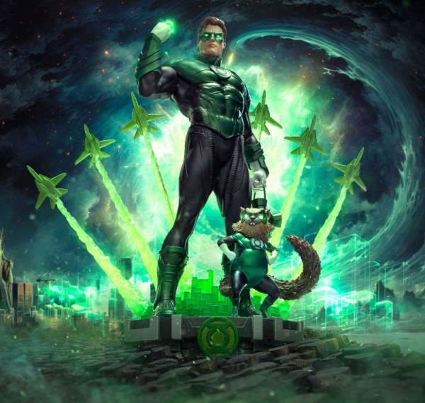 Estatuilla DC Comics Deluxe Art 10 1 Verde Unleashed 24 cm