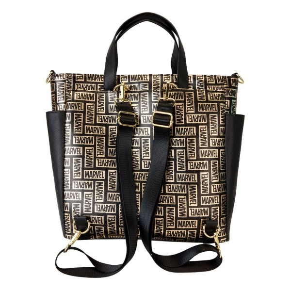 Mochilas y bolsa de compras con el logotipo de Marvel by Loungefly