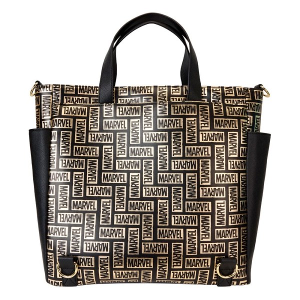 Mochilas y bolsa de compras con el logotipo de Marvel by Loungefly