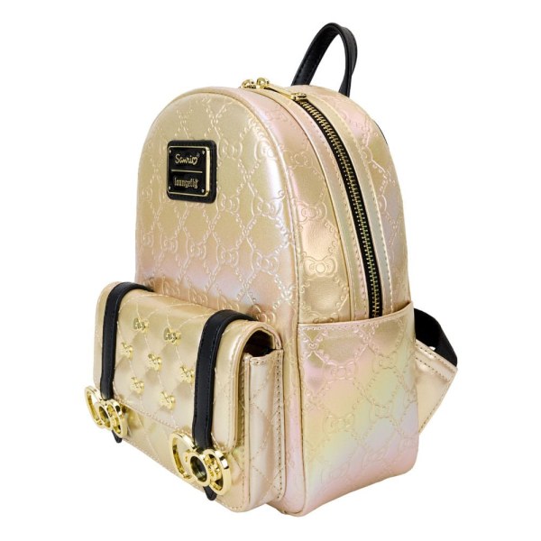 mochilas Hello Kitty 50th Anniversary de Loungefly Mini Metallic Gold