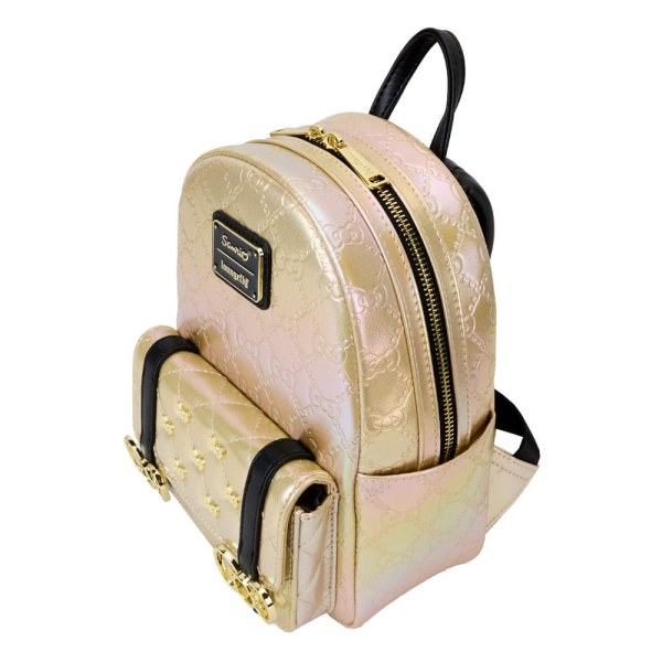 mochilas Hello Kitty 50th Anniversary de Loungefly Mini Metallic Gold