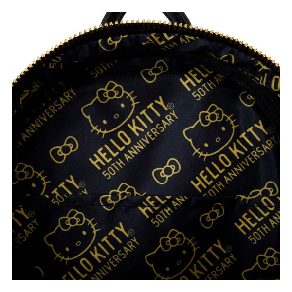 mochilas Hello Kitty 50th Anniversary de Loungefly Mini Metallic Gold