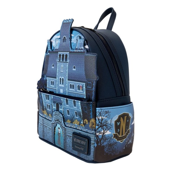 Miércoles de Loungefly bolsa para dos Mini Nevermore Academy