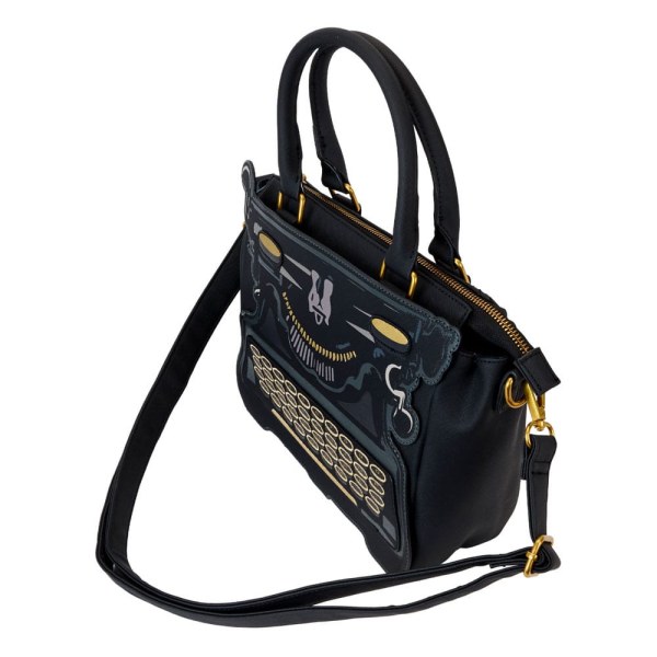 bolsos de hombro con diseño de máquina de escribir Arc Figural de Wednesday by Loungefly