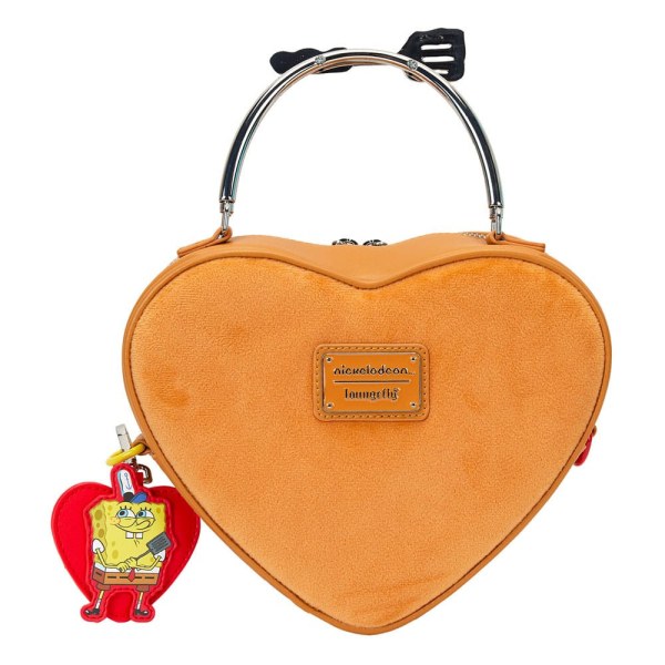 bolsos de hombro de peluche de Bob Esponja y Cangreburger de Nickelodeon by Loungefly