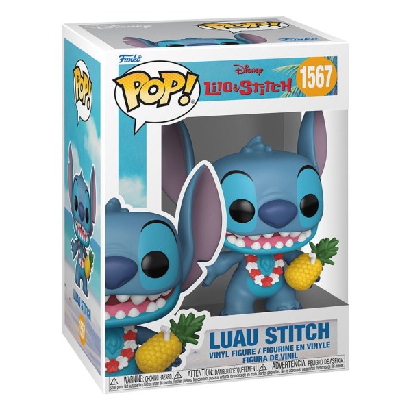 Figura de vinilo POP! 1567 de Lilo y Stitch Luau Stitch 9 cm