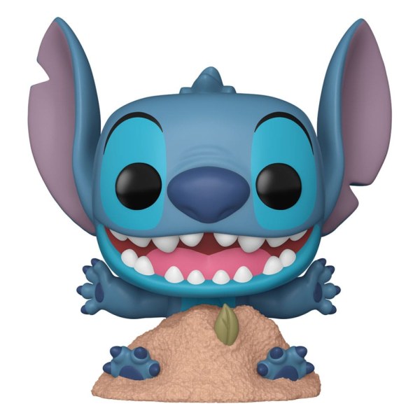 Figura de vinilo Lilo y Stitch POP! 1566 Stitch en arena 9 cm