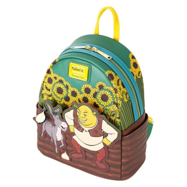 Mini Mochila de campo de girasoles de Shrek y Donkey de Dreamworks by Loungefly