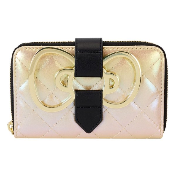Monedero dorado del 50.º aniversario de Hello Kitty de Loungefly