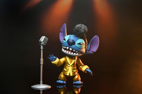 Figura de Elvis Stitch con traje dorado Ultimate de Lilo & Stitch de 18 cm