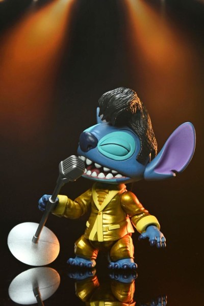 Figura de Elvis Stitch con traje dorado Ultimate de Lilo & Stitch de 18 cm